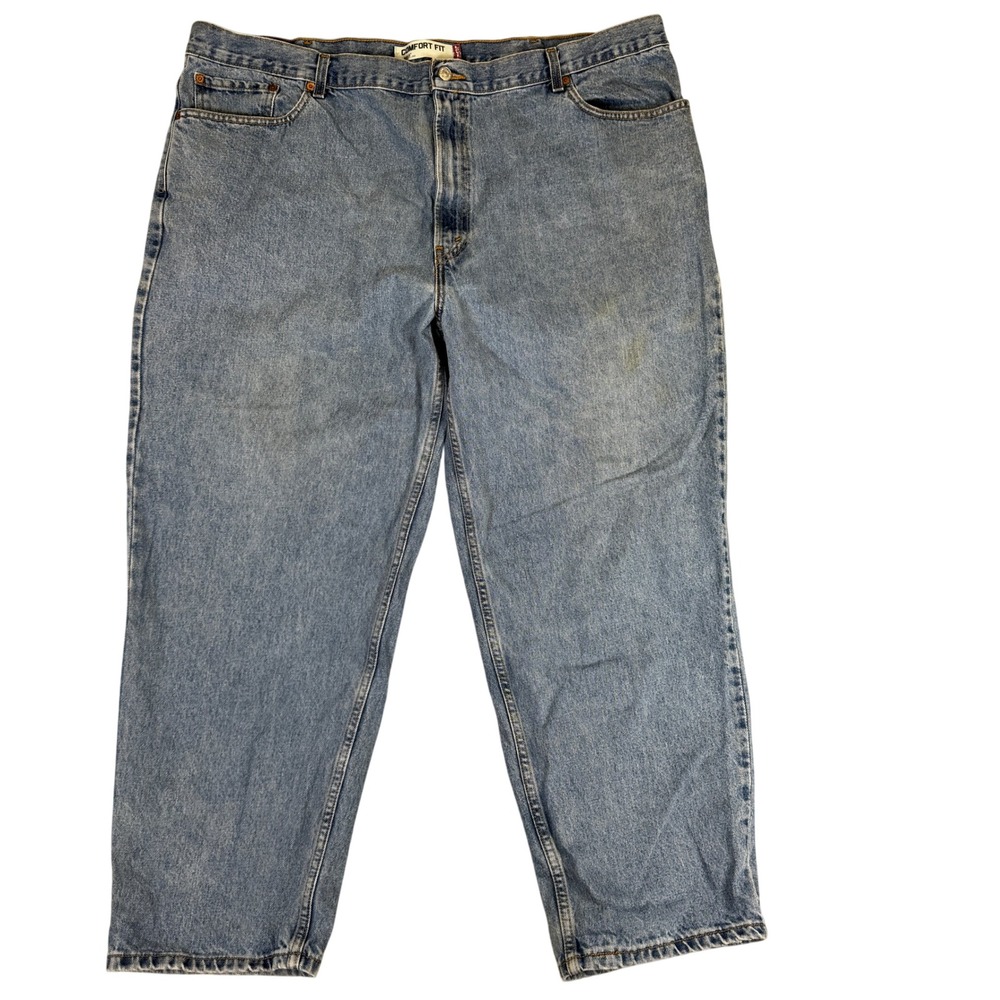 Levis 560 Comfort Fit Jeans Mens 46x28 Medium Wash Blue Loose Tapered Denim